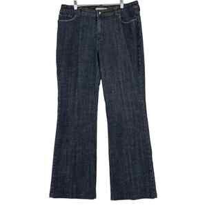 Chico's Platinum Thalia High Rise Jeans Size 14 Blue Stretch Denim 5 Pocket Blue